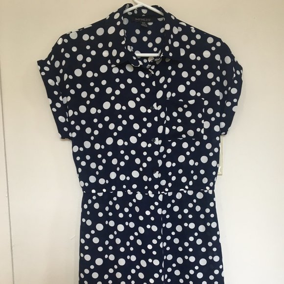 IMPRESS! Polka Dot Dress (Medium) Sleeveless Casual - Picture 2 of 8